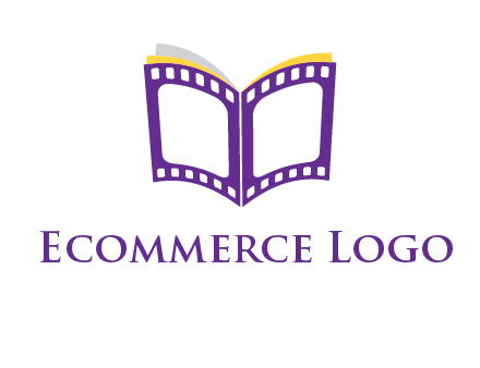 book of film reel logo