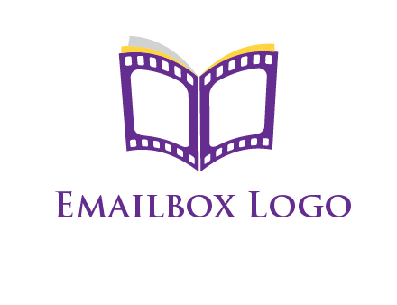 book of film reel logo