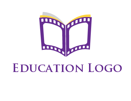 book of film reel logo