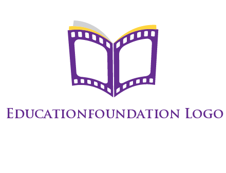 book of film reel logo