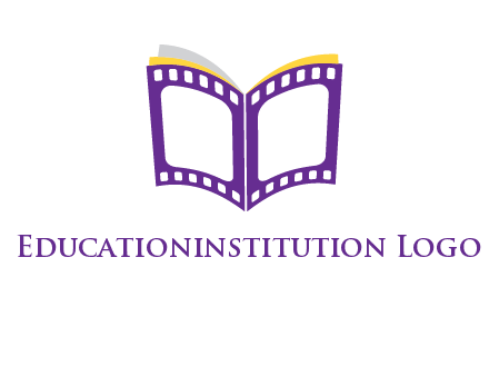 book of film reel logo