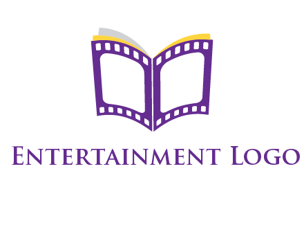 book of film reel logo