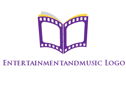 book of film reel logo