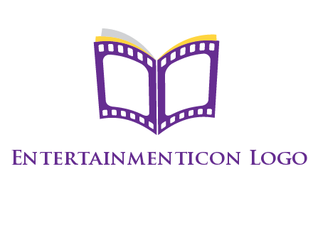 book of film reel logo