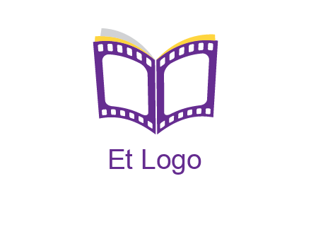 book of film reel logo