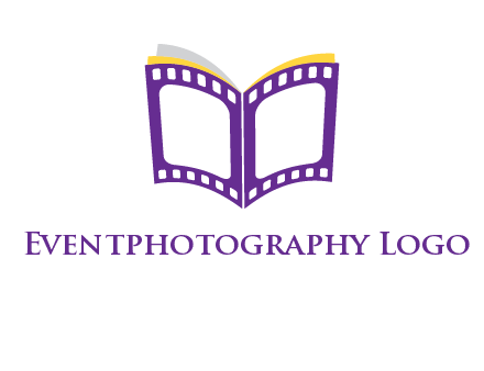 book of film reel logo