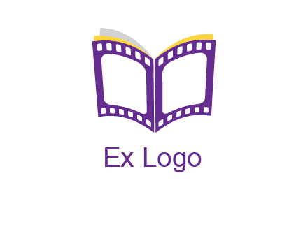 book of film reel logo