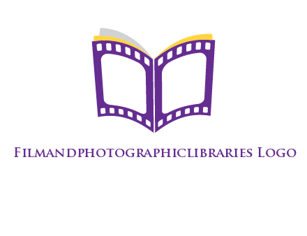 book of film reel logo