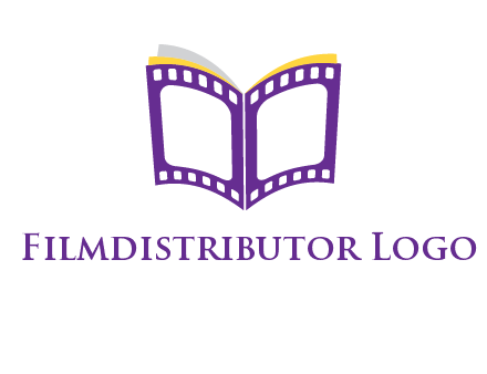 book of film reel logo