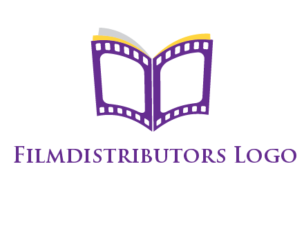 book of film reel logo