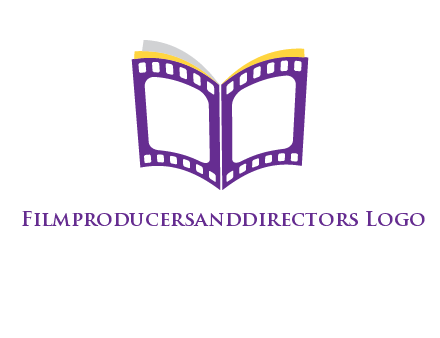 book of film reel logo