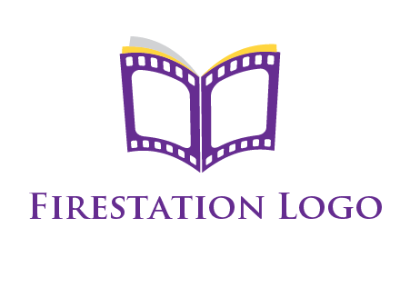 book of film reel logo