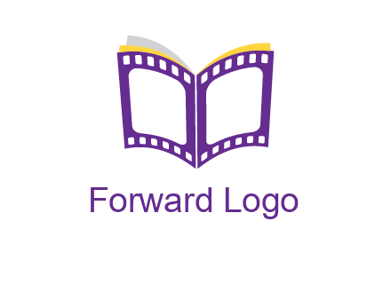 book of film reel logo