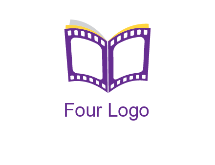 book of film reel logo