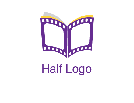 book of film reel logo