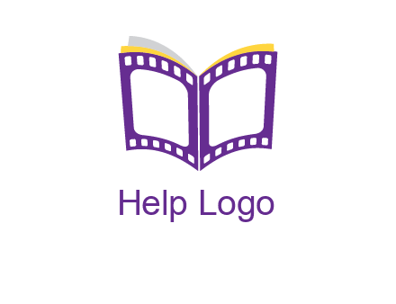 book of film reel logo