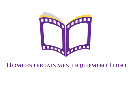 book of film reel logo