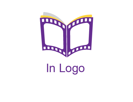 book of film reel logo