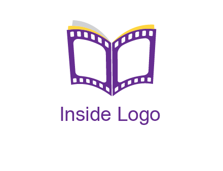 book of film reel logo