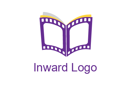 book of film reel logo