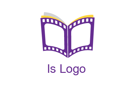 book of film reel logo
