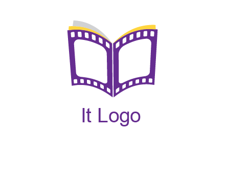 book of film reel logo