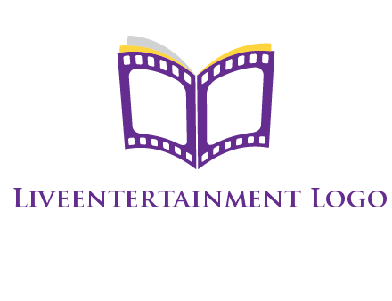 book of film reel logo