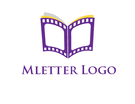 book of film reel logo