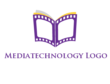 book of film reel logo