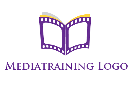 book of film reel logo