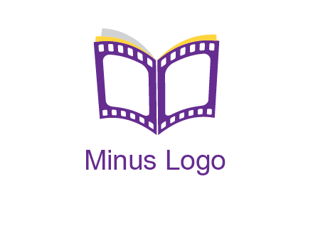 book of film reel logo