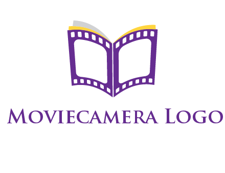 book of film reel logo