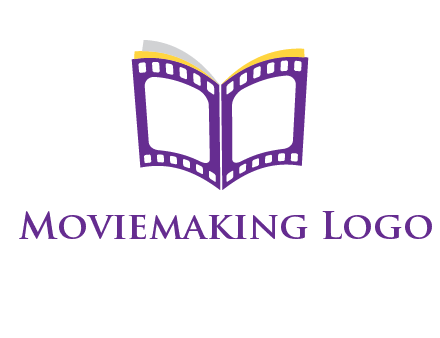 book of film reel logo