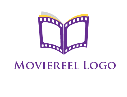 book of film reel logo