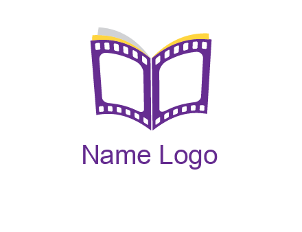 book of film reel logo