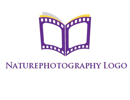 book of film reel logo