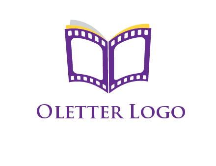 book of film reel logo