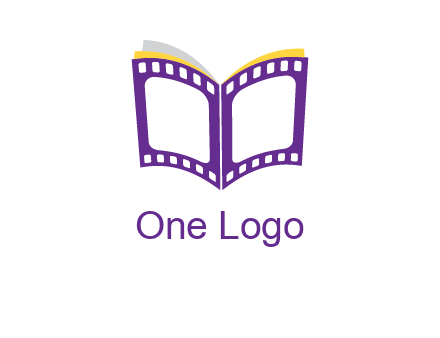 book of film reel logo