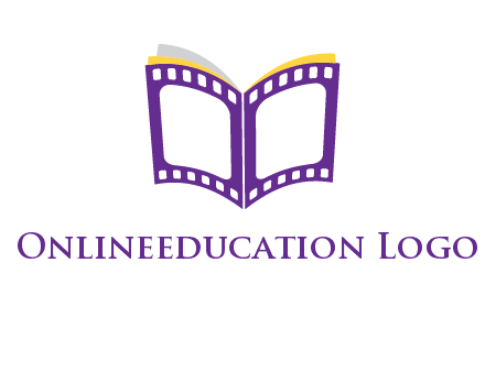 book of film reel logo