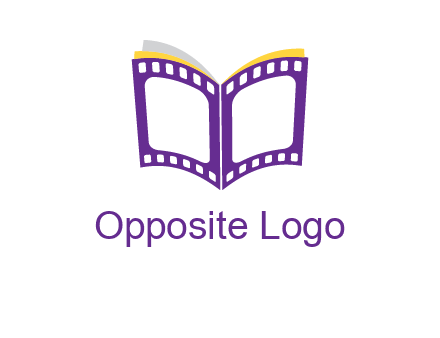 book of film reel logo