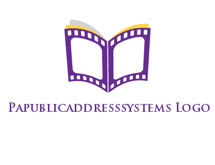 book of film reel logo