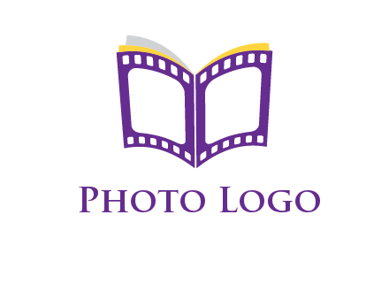 book of film reel logo