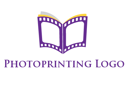book of film reel logo