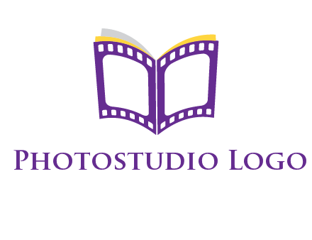 book of film reel logo