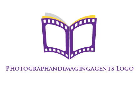 book of film reel logo