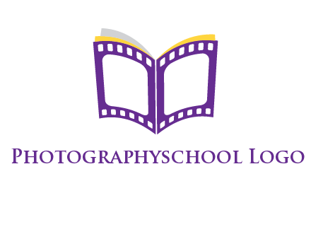 book of film reel logo