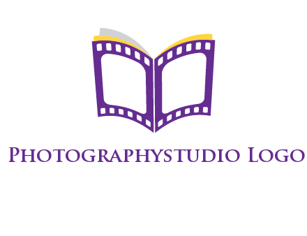book of film reel logo