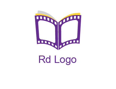 book of film reel logo