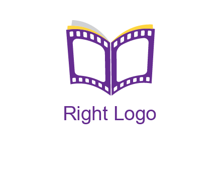book of film reel logo