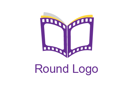 book of film reel logo